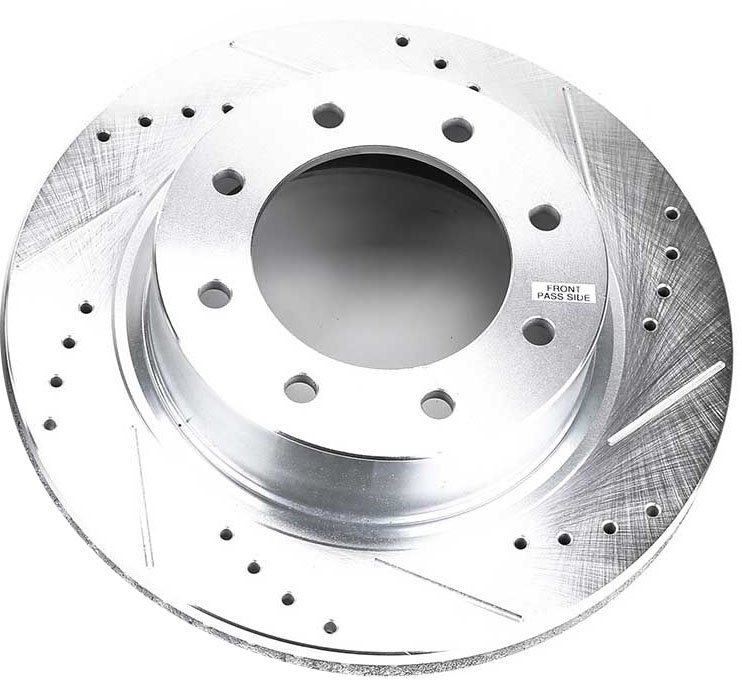 Drilled and Slotted Front Brake Rotor Fits Nissan NV1500, NV2500, NV3500 Models [2012-2019] Right