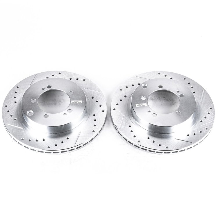 Power Stop Drilled And Slotted Brake Rotor