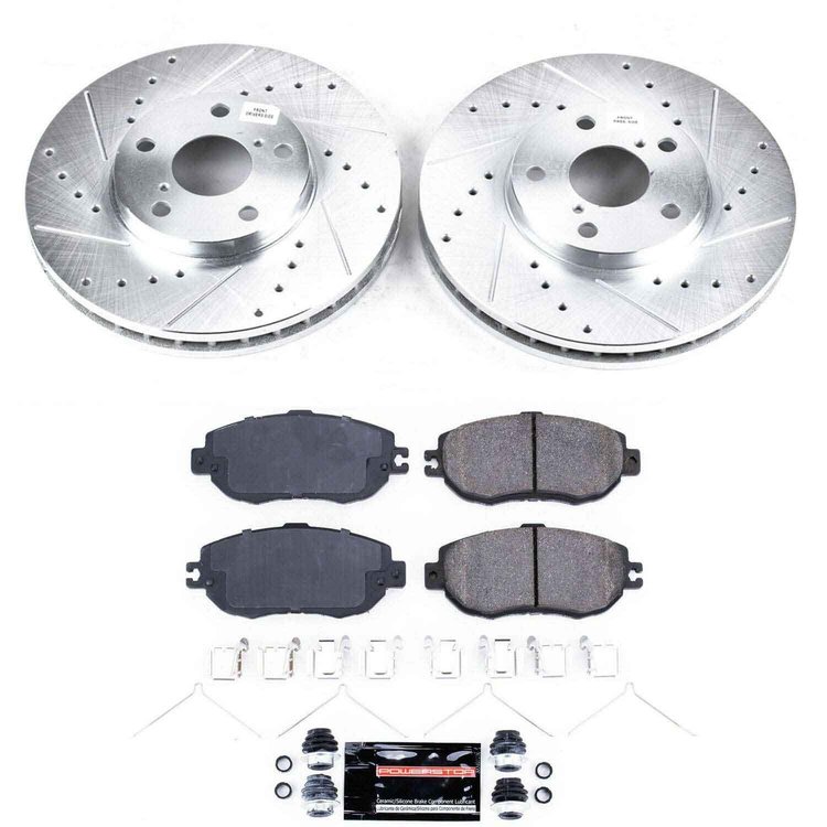 1-Click Drilled And Slotted Brake Kit