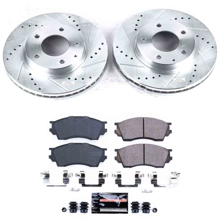 Performance Brake Upgrade Kit Cross-Drilled and Slotted Rotors
