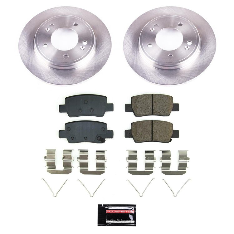 K15486DK-26 Z26 Street Ceramic Brake Pads, Drilled + Slotted Rotors, Drum + Shoe Kit