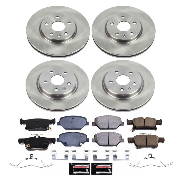 K15496DK-36 Z36 Truck Ceramic Brake Pads, Drilled + Slotted Rotors, Drum + Shoe Kit