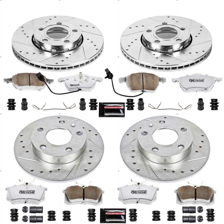 Street Warrior Brake Upgrade Kit Cross-Drilled and Slotted Rotors Z26 Extreme Street Performance Bra