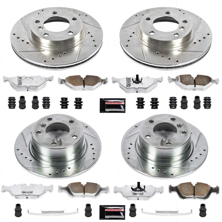 Street Warrior Brake Upgrade Kit Cross-Drilled and Slotted Rotors Z26 Extreme Street Performance Bra