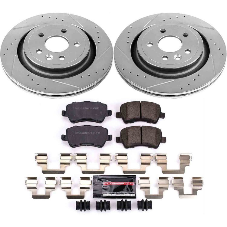 Z23 Evolution Sport Rear Brake Upgrade Kit Fits Select 2007-2018 Volvo S60, S80, V60, XC70 Models