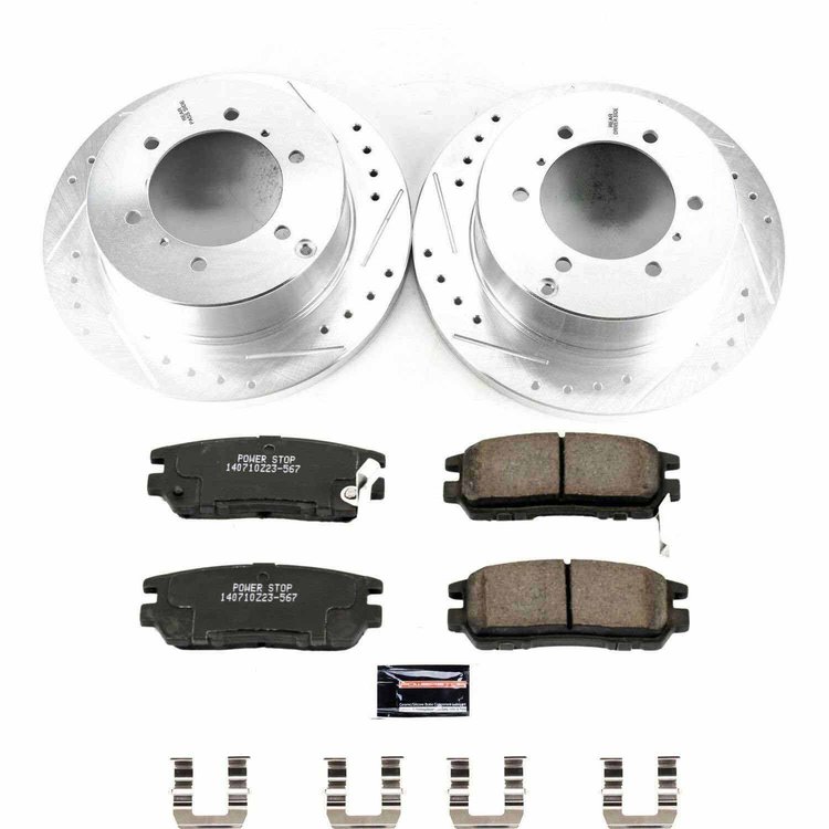 Performance Brake Upgrade Kit Cross-Drilled & Slotted Rotors