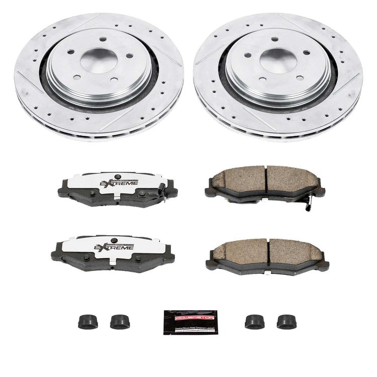 Z26 Street Warrior Rear Brake Pads & Rotor Kit Fits Select 2005-2013 Cadillac, Chevrolet Models