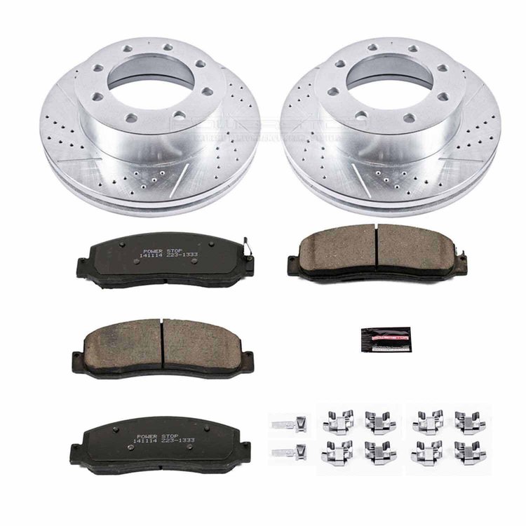 Performance Brake Upgrade Kit Cross-Drilled & Slotted Rotors