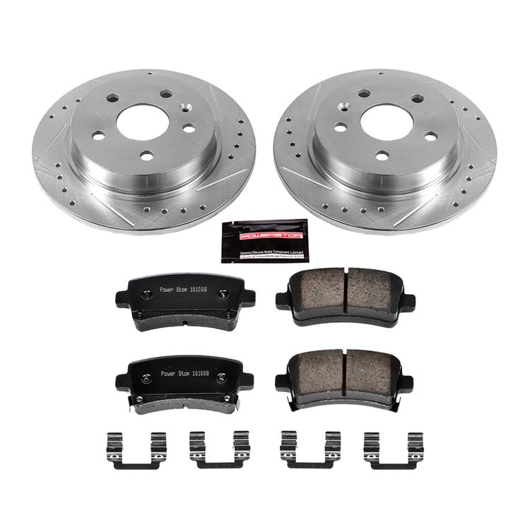 Z23 Rear Brake Pads & Rotor Kit for 2011-2016 Buick Regal/2013-2015 Chevrolet Malibu/2011 SAAB 42252