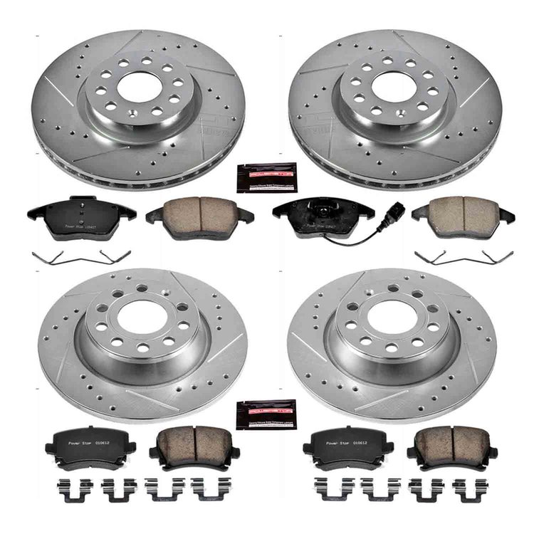 Front/Rear 2009-2013 AUDI A3/2009-2014 VOLKSWAGEN CC/2007-2010 VOLKSWAGEN EOS/2010 VOLKSWAGEN GTI/20