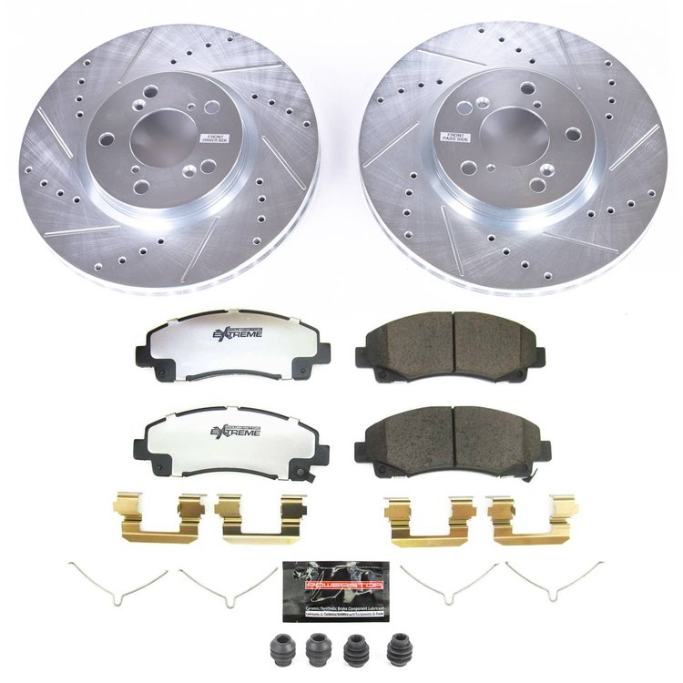 K5939-26 Z26 Street Performance Ceramic Brake Pad & Drilled & Slotted Rotor Kit