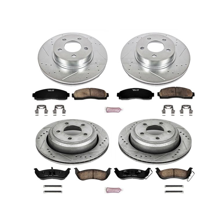 1 CLICK BRAKE KIT W/HDW Front & Rear 2010-2011 FORD RANGER/