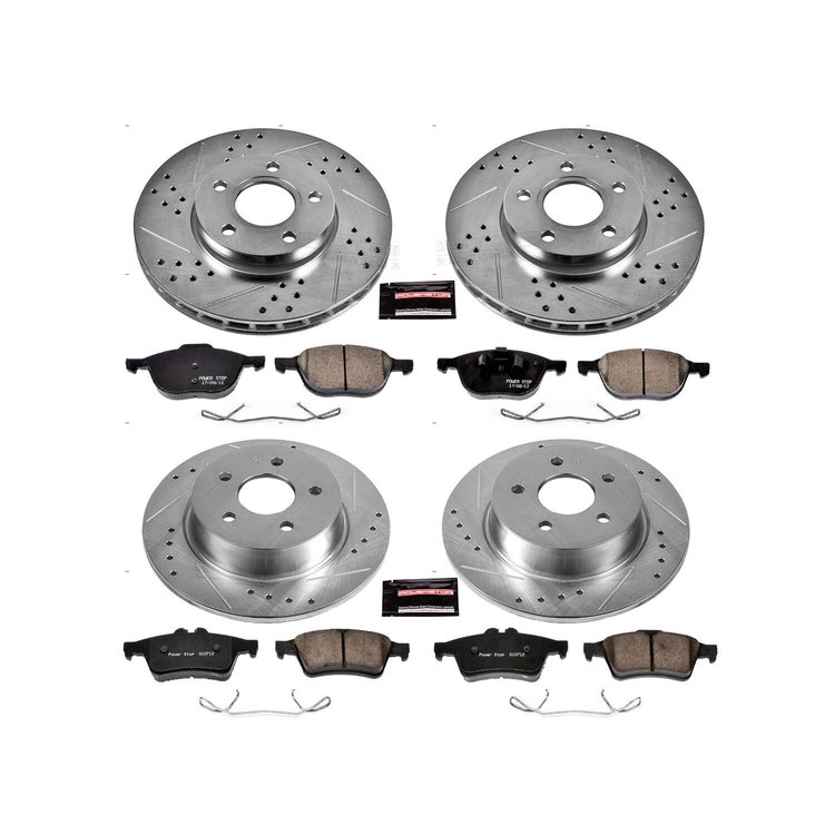 1 CLICK BRAKE KIT W/HDW Front & Rear 2013 FORD C-MAX/