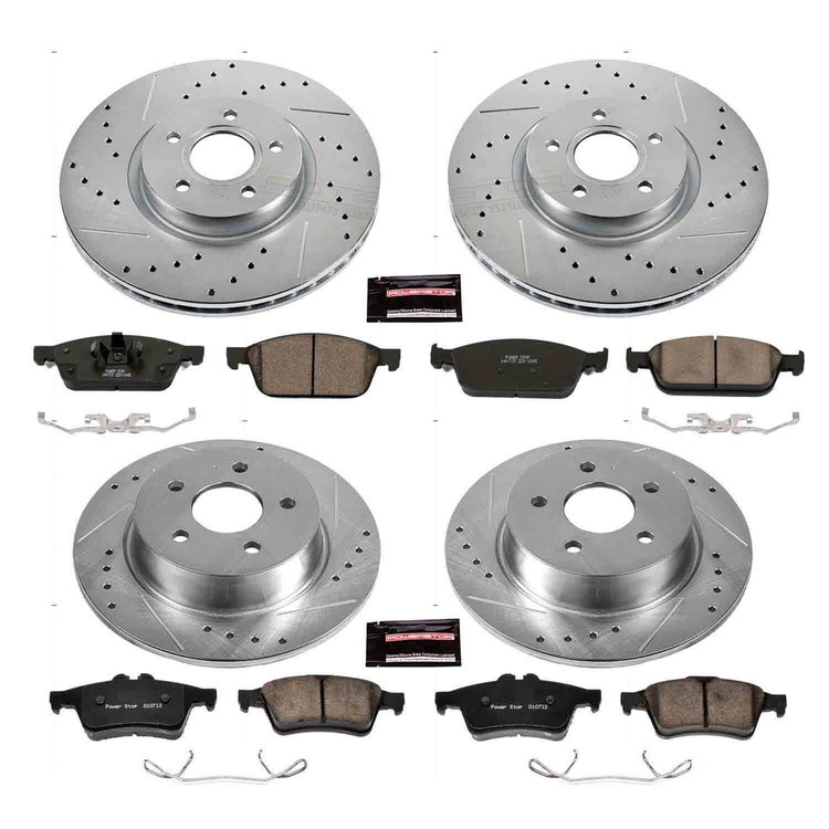 1 CLICK BRAKE KIT W/HDW Front & Rear 2013-2015 FORD ESCAPE/