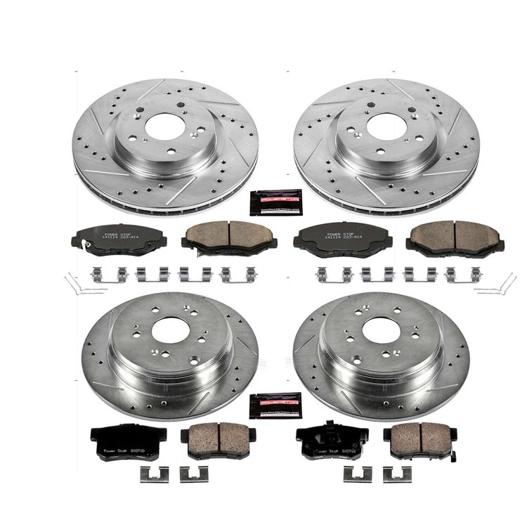 1 CLICK BRAKE KIT W/HDW Front & Rear 2012-2015 HONDA CR-V/