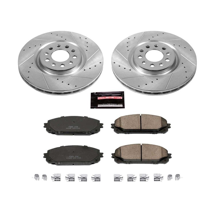 1 CLICK BRAKE KIT W/HDW Front 2014-2016 JEEP CHEROKEE/