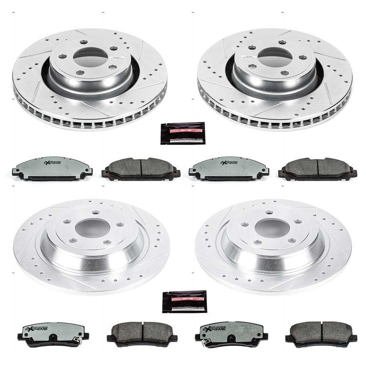 STREET WARRIOR BRAKE KIT Front & Rear 2015 FORD MUSTANG/