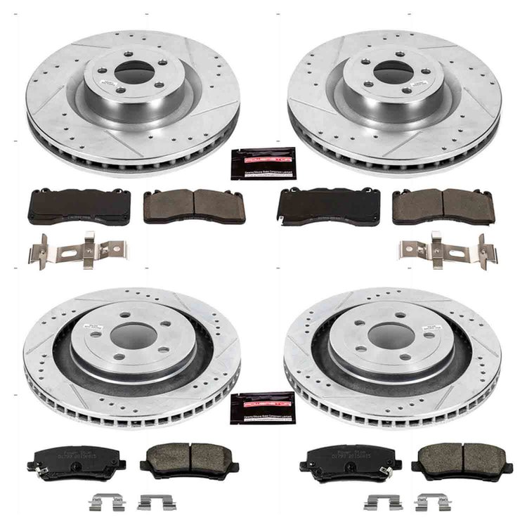 1 CLICK BRAKE KIT Front & Rear 2015 FORD MUSTANG/