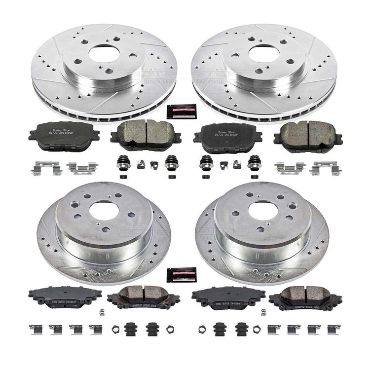 1 CLICK BRAKE KIT Front & Rear 2014-2015 LEXUS IS250/