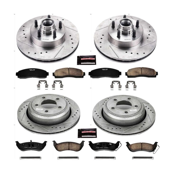1 CLICK BRAKE KIT W/HDW Front & Rear 2010-2011 FORD RANGER/