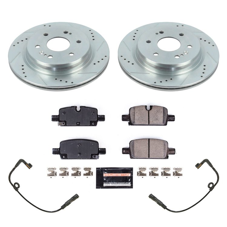 Z23 Rear Brake Pads and Rotors Kit Fits Select Chevrolet, GMC, Cadillac Models
