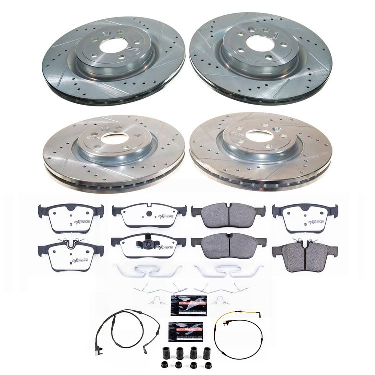 K8203-36 Z36 Truck & SUV Carbon-Fiber Ceramic Brake Pad & Drilled & Slotted Rotor Kit