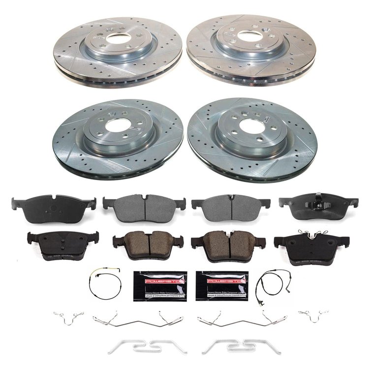 K8203 Z23 Daily Driver Carbon-Fiber Ceramic Brake Pad & Drilled & Slotted Rotor Kit