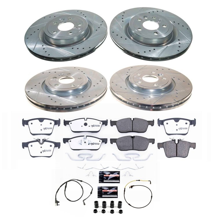 K8204-36 Z36 Truck & SUV Carbon-Fiber Ceramic Brake Pad & Drilled & Slotted Rotor Kit