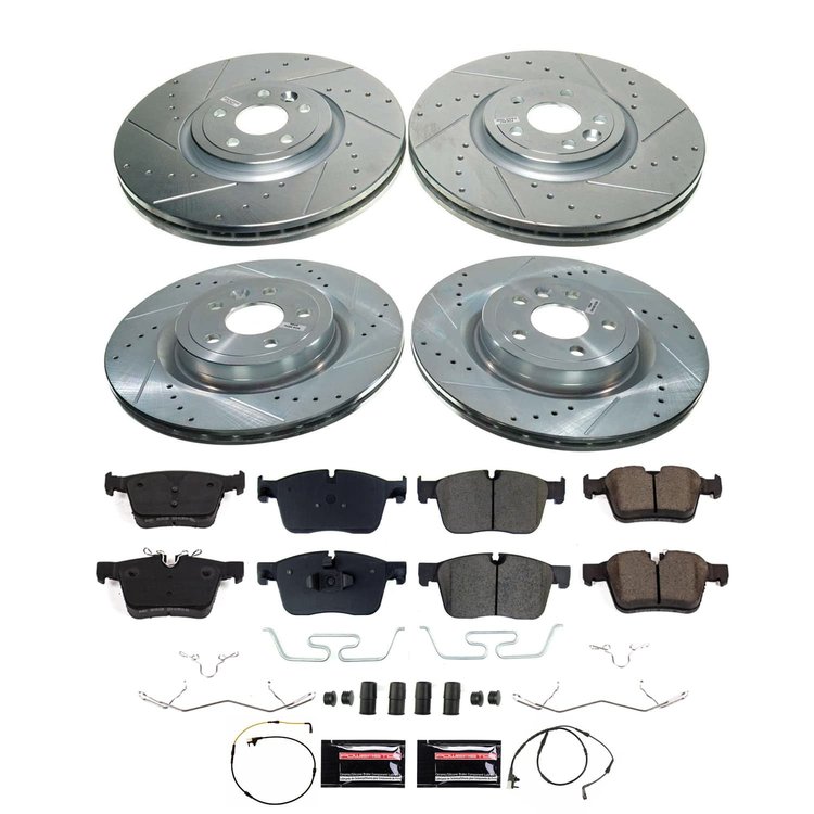 K8210 Z23 Daily Driver Carbon-Fiber Ceramic Brake Pad & Drilled & Slotted Rotor Kit