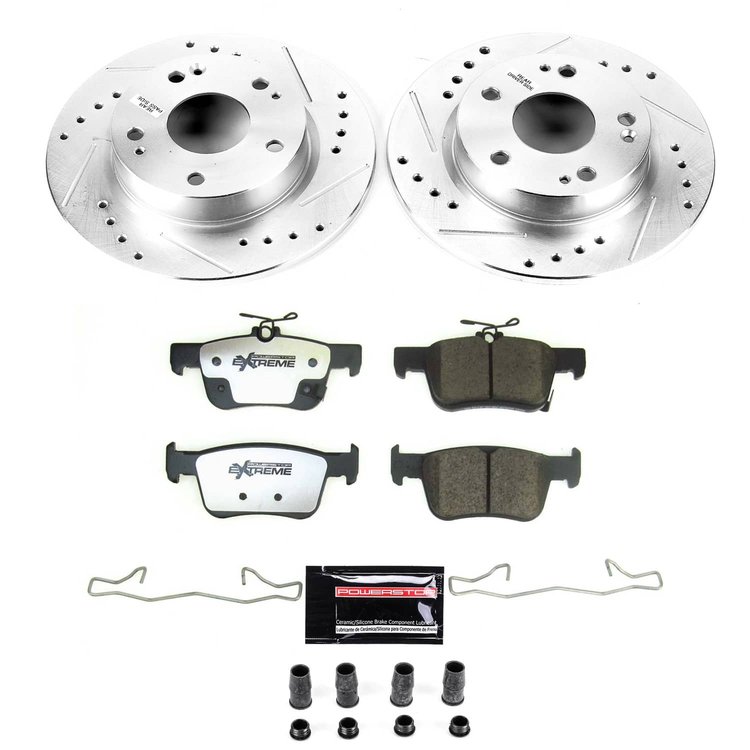 K8330-26 Z26 Street Performance Ceramic Brake Pad & Drilled & Slotted Rotor Kit