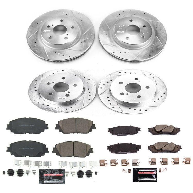 Z23 Evolution Sport Brake Upgrade Kit Fits Select Toyota Camry, Avalon, Rav4, C-HR, Venza; Lexus ES300h, ES350, UX200, UX350h