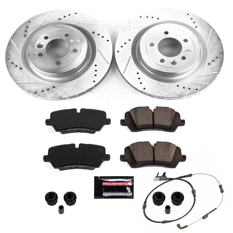 Z23 Rear Brake Pads & Rotor Kit Fits Select Late Model Land Rover Models