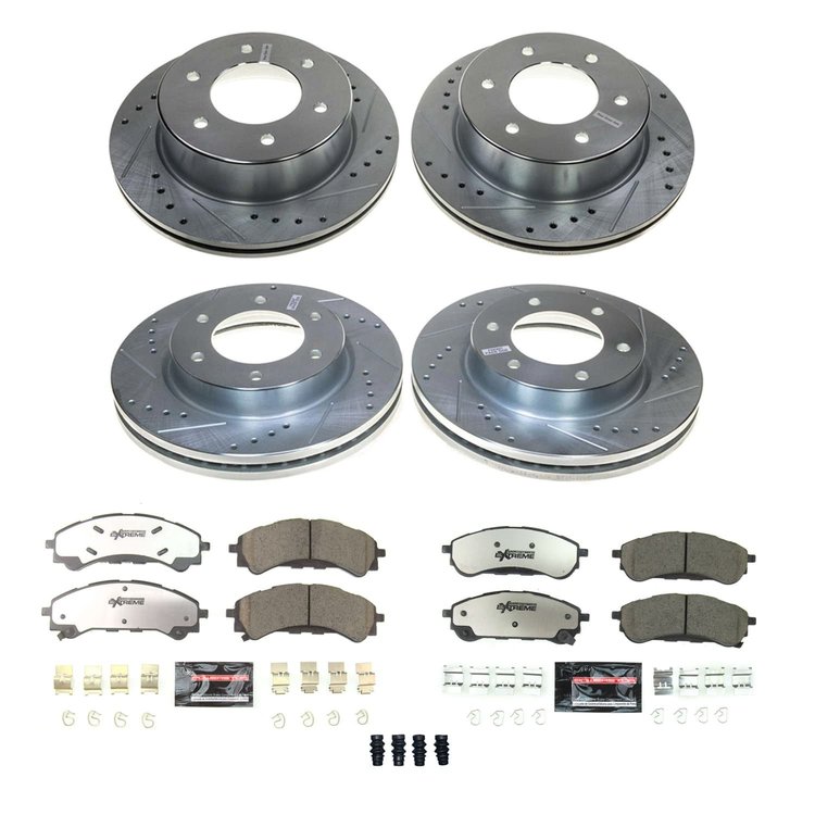 K8448-36 Z36 Truck & SUV Carbon-Fiber Ceramic Brake Pad & Drilled & Slotted Rotor Kit