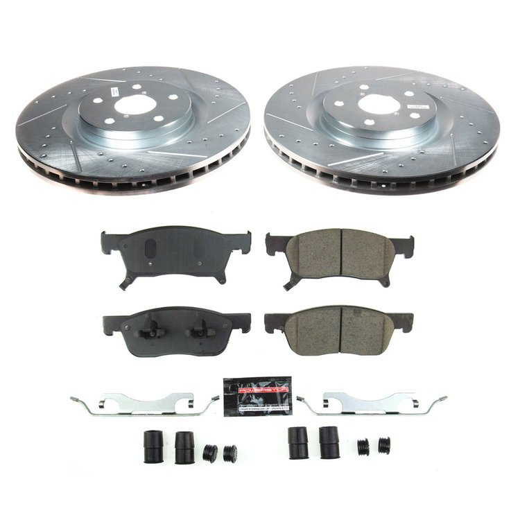K8479 Z23 Daily Driver Carbon-Fiber Ceramic Brake Pad & Drilled & Slotted Rotor Kit