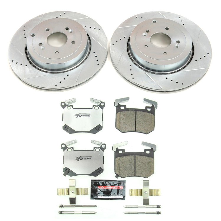K8491-26 Z26 Street Performance Ceramic Brake Pad & Drilled & Slotted Rotor Kit