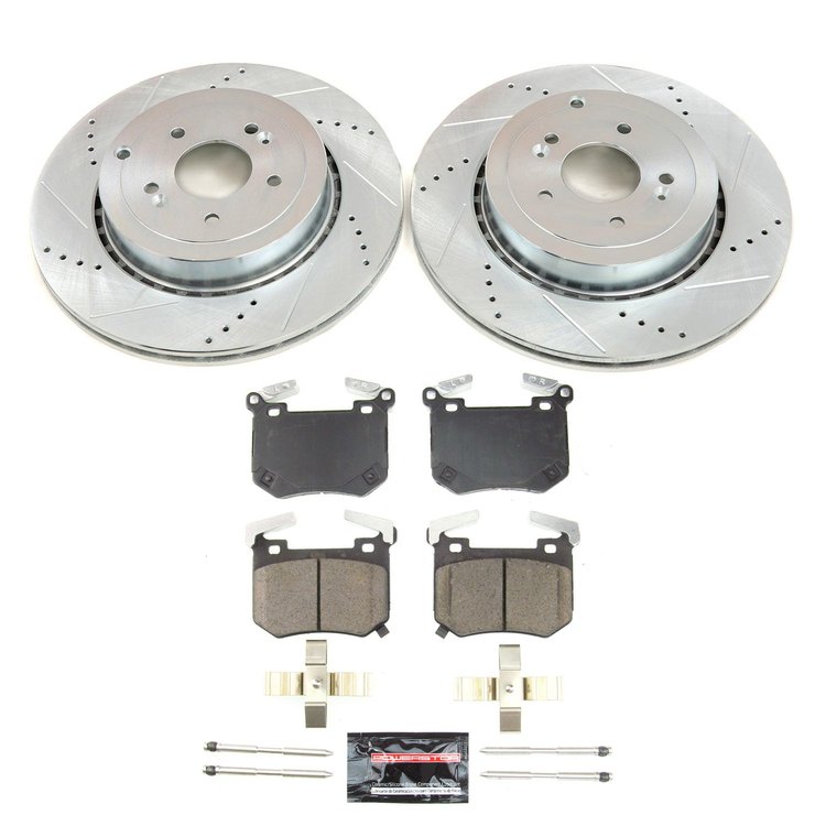 Z23 Rear Brake Pads & Rotor Kit Fits Select Genesis and Kia Models
