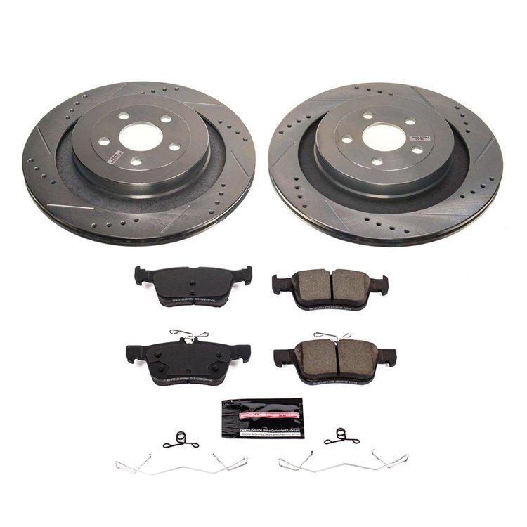 K8544 Z23 Evolution Rear Brake Pads and Rotors Select Ford Edge ST