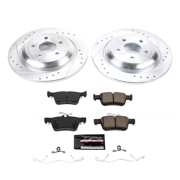 K8642 Z23 Daily Driver Carbon-Fiber Ceramic Brake Pad & Drilled & Slotted Rotor Kit