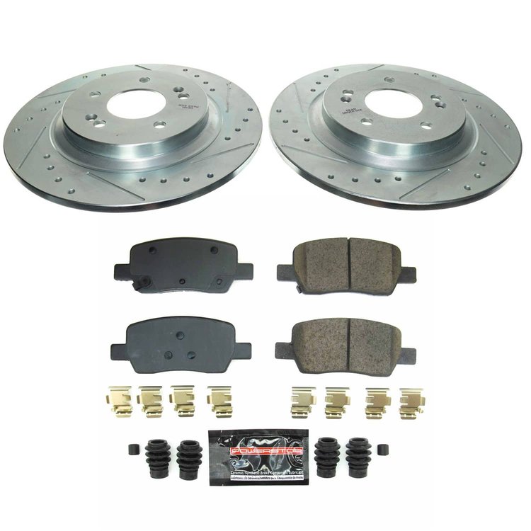 K8715 Z23 Daily Driver Carbon-Fiber Ceramic Brake Pad & Drilled & Slotted Rotor Kit