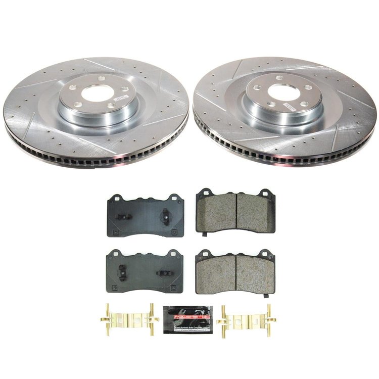 K8745 Z23 Daily Driver Carbon-Fiber Ceramic Brake Pad & Drilled & Slotted Rotor Kit