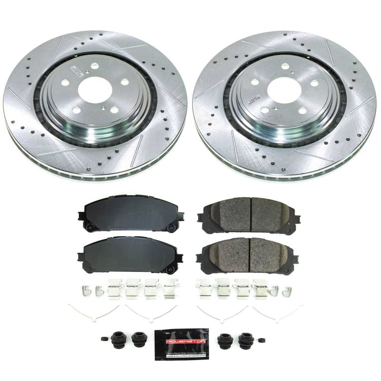 K8753 Z23 Daily Driver Carbon-Fiber Ceramic Brake Pad & Drilled & Slotted Rotor Kit