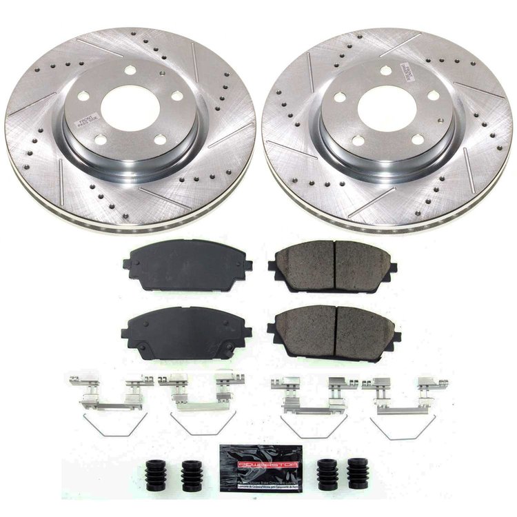 K8754 Z23 Daily Driver Carbon-Fiber Ceramic Brake Pad & Drilled & Slotted Rotor Kit
