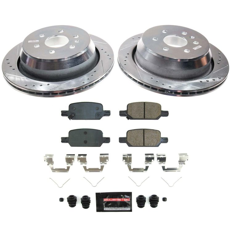 K8761 Z23 Daily Driver Carbon-Fiber Ceramic Brake Pad & Drilled & Slotted Rotor Kit