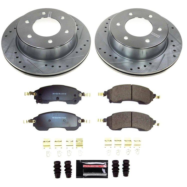 K8763 Z23 Daily Driver Carbon-Fiber Ceramic Brake Pad & Drilled & Slotted Rotor Kit
