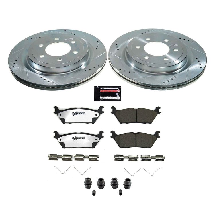 K8765-36 Z36 Truck and Tow Rear Brake Pad & Rotor Kits Select Ford F-150 2WD/4WD