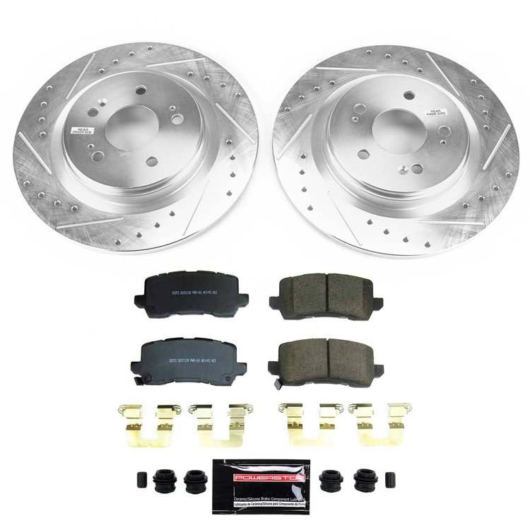 K8768 Z23 Daily Driver Carbon-Fiber Ceramic Brake Pad & Drilled & Slotted Rotor Kit