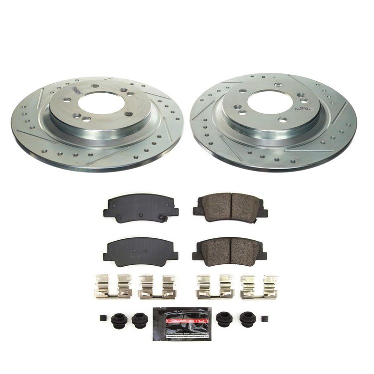 K8772 Z23 Daily Driver Carbon-Fiber Ceramic Brake Pad & Drilled & Slotted Rotor Kit