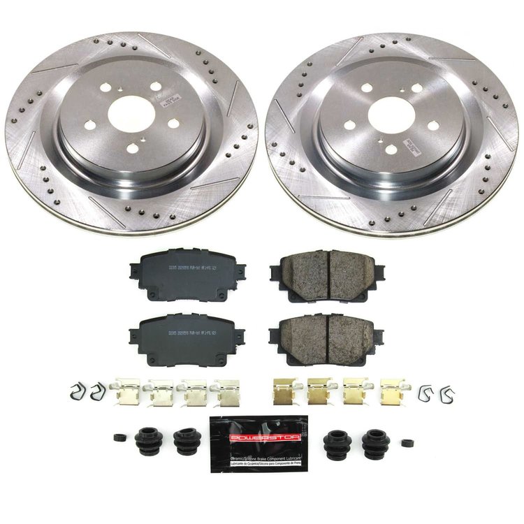 K8773 Z23 Daily Driver Carbon-Fiber Ceramic Brake Pad & Drilled & Slotted Rotor Kit
