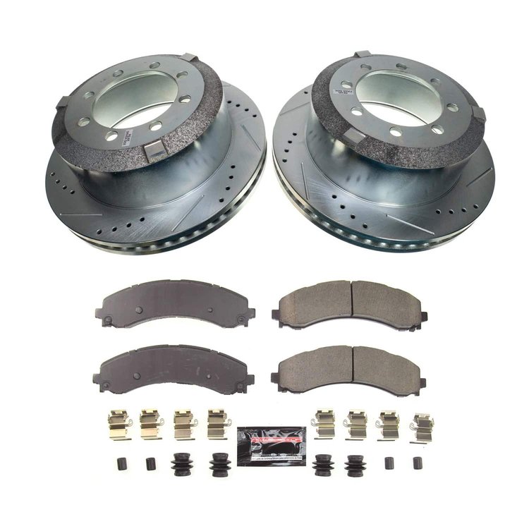 K8776 Z23 Daily Driver Carbon-Fiber Ceramic Brake Pad & Drilled & Slotted Rotor Kit