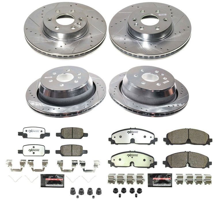 K8797-36 Z36 Truck & SUV Carbon-Fiber Ceramic Brake Pad & Drilled & Slotted Rotor Kit